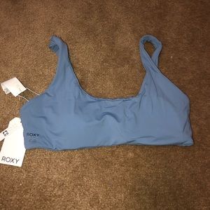 Blue Roxy Bikini Top